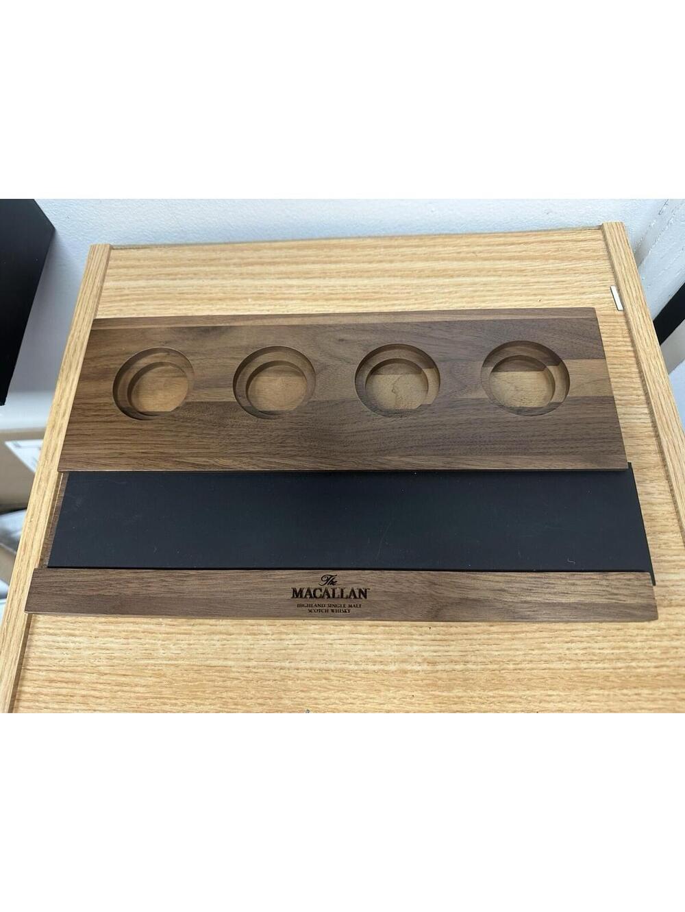 The MACALLAN Highland Scotch Whisky Wood Flight Board